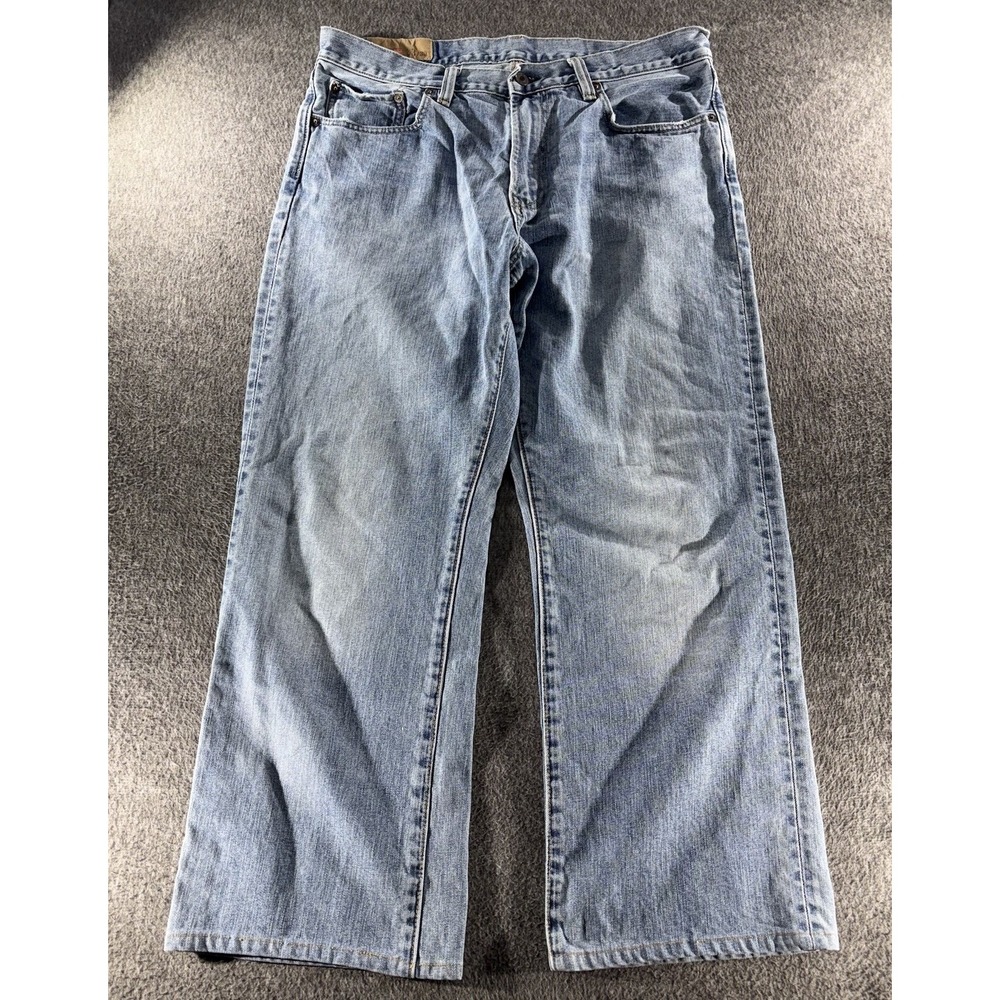 Vintage Y2k Gap 1969 Jeans Men 33x27 Blue Loose Fit Baggy Denim